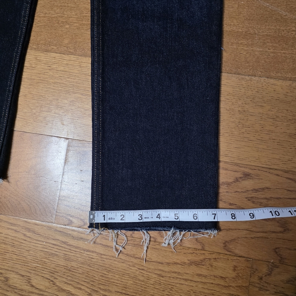 Re / Done Jeans 70s Ultra High Rise Stove Pipe Size 23 - Picture 10 of 12